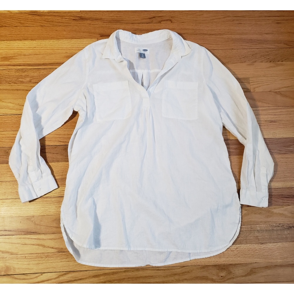 White linen tunic XL